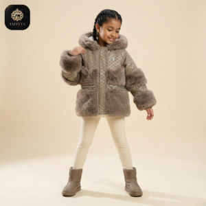 luxe faux fur panel hooded winter jackets