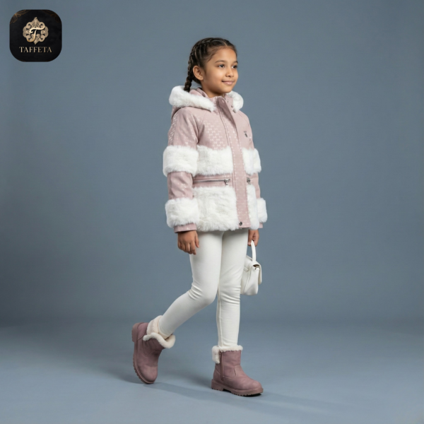 luxe faux fur panel hooded winter jackets