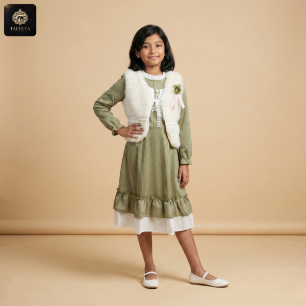 premium winter elegance long frock