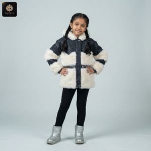 korean exclusive: girls luxury faux fur winter coats