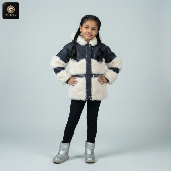 korean exclusive: girls luxury faux fur winter coats